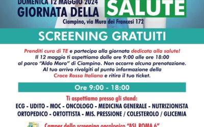 DOMENICA 12 MAGGIO 2024, E’ LA GIORNATA DELLA SALUTE A CIAMPINO