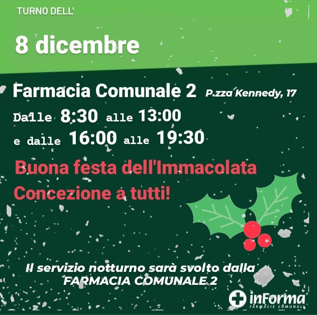 FARMACIE DI TURNO A CIAMPINO 8 DICEMBRE 2021 ASP S.p.a. Azienda Servizi Pubblici FARMACIE DI TURNO A CIAMPINO 8 DICEMBRE 2021 ASP S.p.a. Azienda Servizi Pubblici