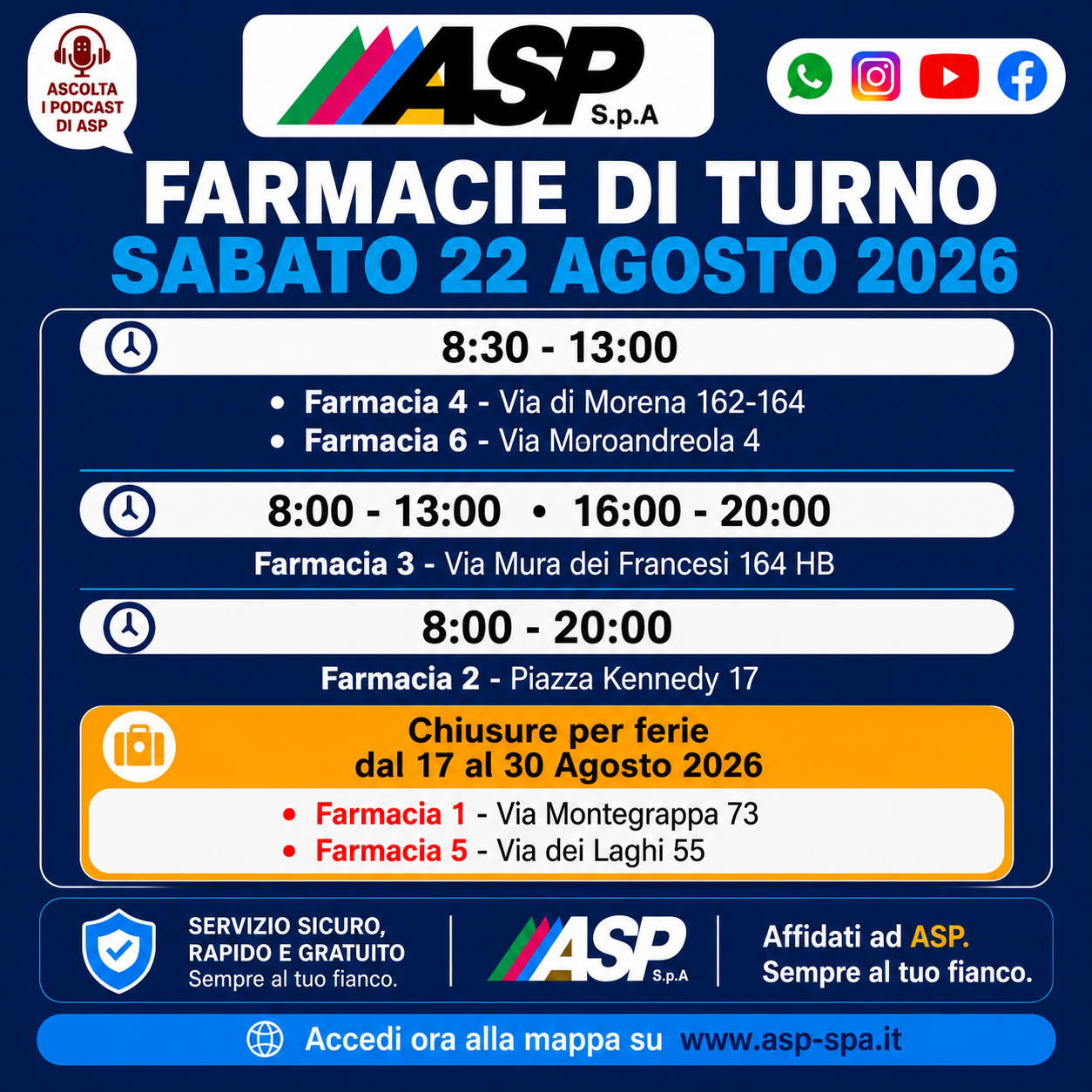 Slide 2 - Orari Sabato 22