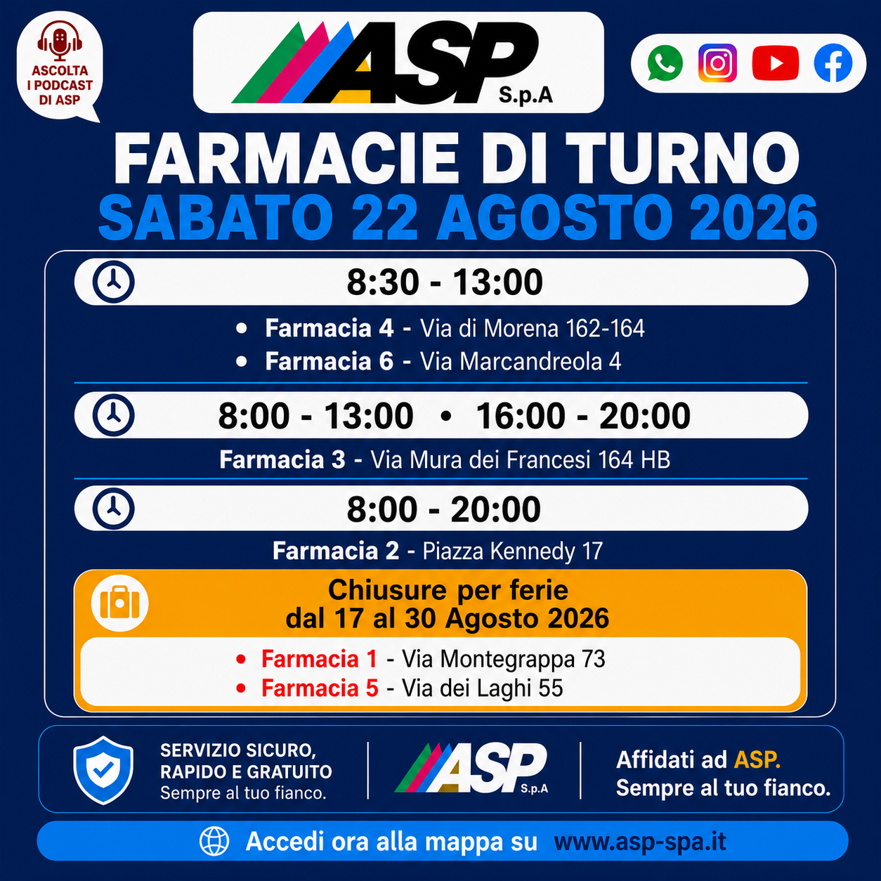 Slide 2 - Orari Sabato 22