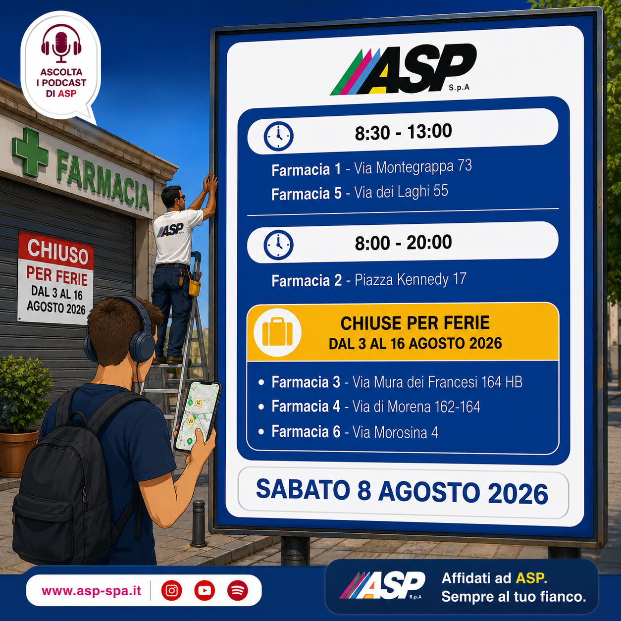 Locandina informativa 2 - Orari e Farmacie