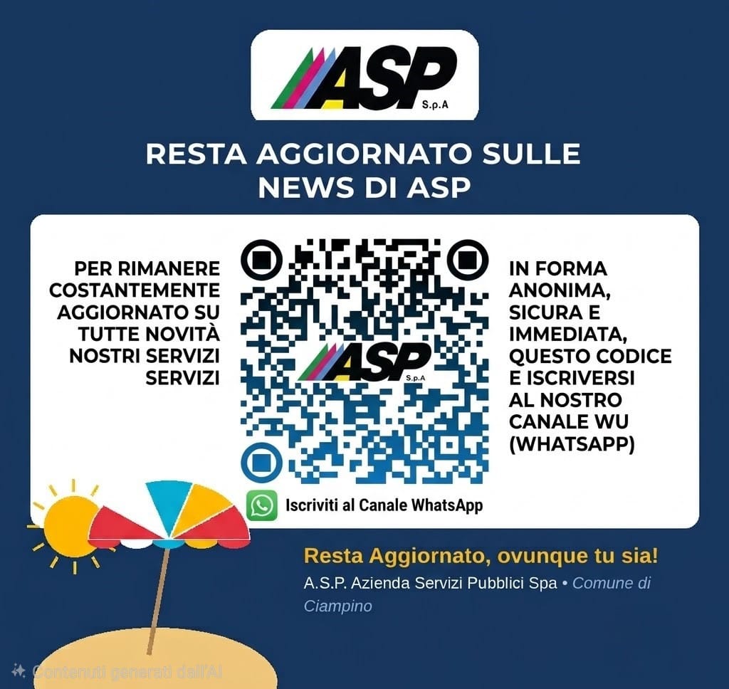 Slide 3 - QR Code Canale WhatsApp Ufficiale